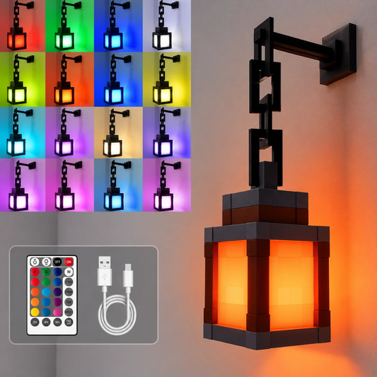Lámpara de bloques 16 colores con mando